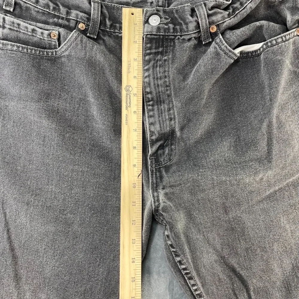 Vtg Levis 505 Jeans Red Tab 38x30 Fits 36x29 Distressed Black Faded Canada 90s